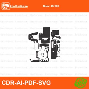 Nikon D750 File thiết kế Skin máy ảnh & Lens, Template Vector chuẩn cắt decal | KhoThiếtKế.vn