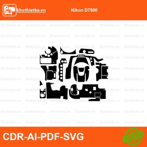 Nikon D80 File thiết kế Skin máy ảnh & Lens, Template Vector chuẩn cắt decal | KhoThiếtKế.vn