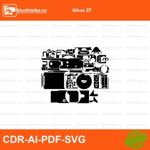 Olympus OM-D E-M1X File thiết kế Skin máy ảnh & Lens, Template Vector chuẩn cắt decal | KhoThiếtKế.vn