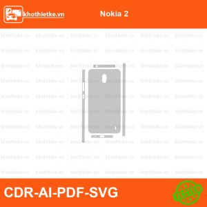 Nokia 2 File thiết kế Skin, Template Vector chuẩn cắt decal | KhoThiếtKế.vn