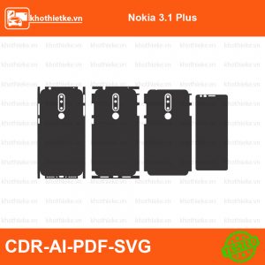 Nokia 3.1 Plus File thiết kế Skin, Template Vector chuẩn cắt decal | KhoThiếtKế.vn