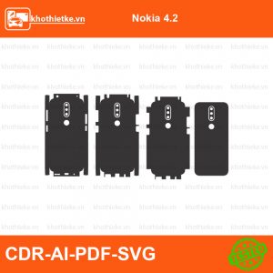 Nokia 4.2 File thiết kế Skin, Template Vector chuẩn cắt decal | KhoThiếtKế.vn