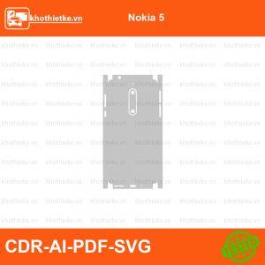 Nokia 5 File thiết kế Skin, Template Vector chuẩn cắt decal | KhoThiếtKế.vn