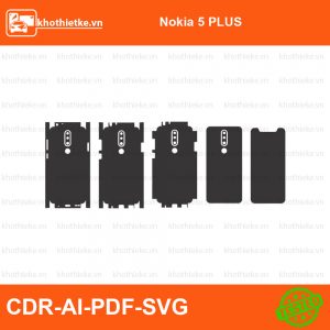 Nokia 5 PLUS File thiết kế Skin, Template Vector chuẩn cắt decal | KhoThiếtKế.vn