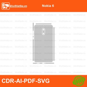 Nokia 6 File thiết kế Skin, Template Vector chuẩn cắt decal | KhoThiếtKế.vn