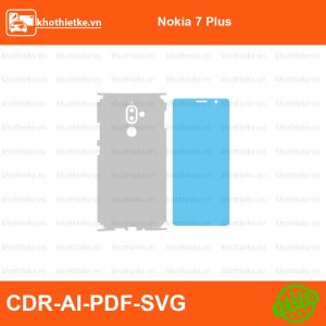 Nokia 7 Plus File thiết kế Skin, Template Vector chuẩn cắt decal | KhoThiếtKế.vn