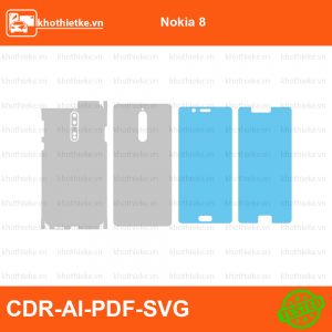 Nokia 8 File thiết kế Skin, Template Vector chuẩn cắt decal | KhoThiếtKế.vn