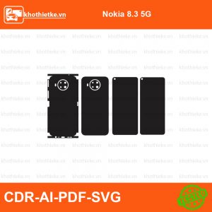 Nokia 8.3 5G File thiết kế Skin, Template Vector chuẩn cắt decal | KhoThiếtKế.vn