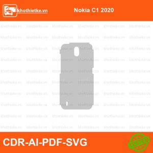 Nokia C1 2020 File thiết kế Skin, Template Vector chuẩn cắt decal | KhoThiếtKế.vn