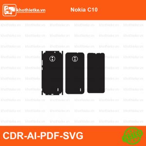 Nokia C10 File thiết kế Skin, Template Vector chuẩn cắt decal | KhoThiếtKế.vn