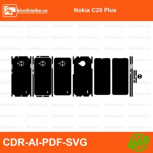 Nokia C20 Plus File thiết kế Skin, Template Vector chuẩn cắt decal | KhoThiếtKế.vn
