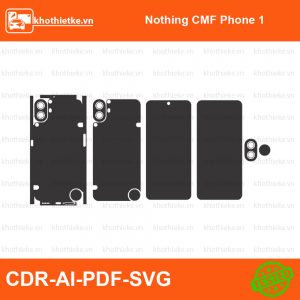 Nothing CMF Phone 1 File thiết kế Skin, Template Vector chuẩn cắt decal | KhoThiếtKế.vn