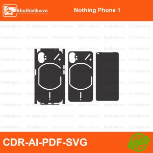 Nothing Phone 1 File thiết kế Skin, Template Vector chuẩn cắt decal | KhoThiếtKế.vn