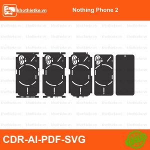 Nothing Phone 2 File thiết kế Skin, Template Vector chuẩn cắt decal | KhoThiếtKế.vn