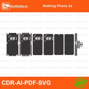 Nothing Phone 2a File thiết kế Skin, Template Vector chuẩn cắt decal | KhoThiếtKế.vn