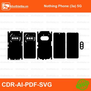Nothing Phone (3a) 5G File thiết kế Skin, Template Vector chuẩn cắt decal | KhoThiếtKế.vn