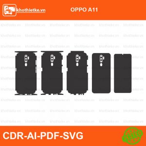 OPPO A11 File thiết kế Skin, Template Vector chuẩn cắt decal | KhoThiếtKế.vn