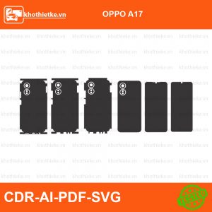 OPPO A17 File thiết kế Skin, Template Vector chuẩn cắt decal | KhoThiếtKế.vn