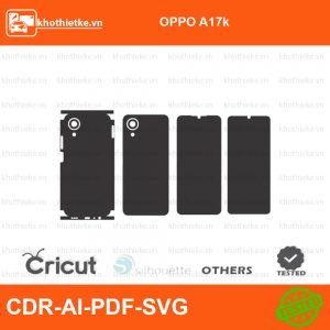 OPPO A17k File thiết kế Skin, Template Vector chuẩn cắt decal | KhoThiếtKế.vn