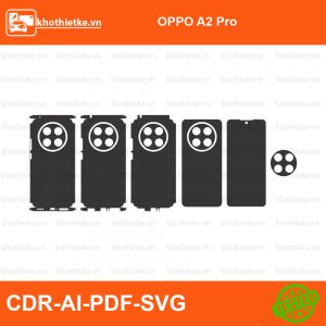 OPPO A2 Pro File thiết kế Skin, Template Vector chuẩn cắt decal | KhoThiếtKế.vn