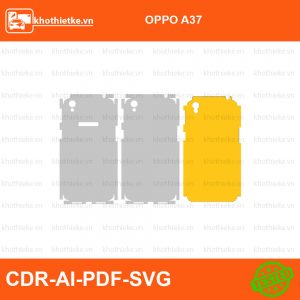 OPPO A37 File thiết kế Skin, Template Vector chuẩn cắt decal | KhoThiếtKế.vn