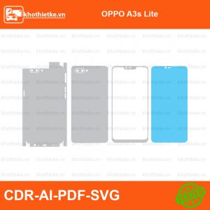 OPPO A3s Lite File thiết kế Skin, Template Vector chuẩn cắt decal | KhoThiếtKế.vn