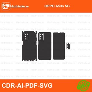 OPPO A53s 5G File thiết kế Skin, Template Vector chuẩn cắt decal | KhoThiếtKế.vn