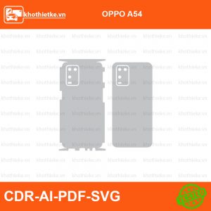 OPPO A54 File thiết kế Skin, Template Vector chuẩn cắt decal | KhoThiếtKế.vn