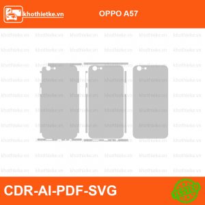 OPPO A57 File thiết kế Skin, Template Vector chuẩn cắt decal | KhoThiếtKế.vn