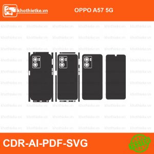 OPPO A57 5G File thiết kế Skin, Template Vector chuẩn cắt decal | KhoThiếtKế.vn