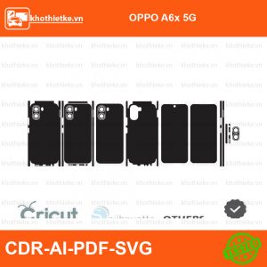 OPPO A6x 5G File thiết kế Skin, Template Vector chuẩn cắt decal | KhoThiếtKế.vn
