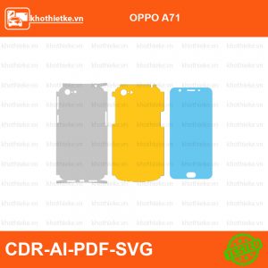 OPPO A71 File thiết kế Skin, Template Vector chuẩn cắt decal | KhoThiếtKế.vn