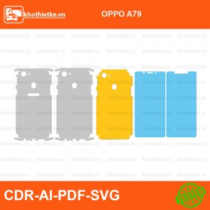 OPPO A79 File thiết kế Skin, Template Vector chuẩn cắt decal | KhoThiếtKế.vn