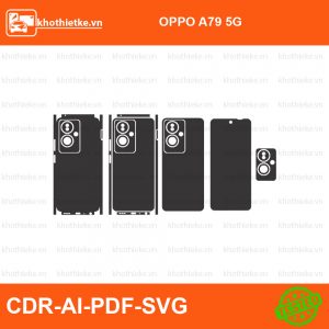 OPPO A79 5G File thiết kế Skin, Template Vector chuẩn cắt decal | KhoThiếtKế.vn
