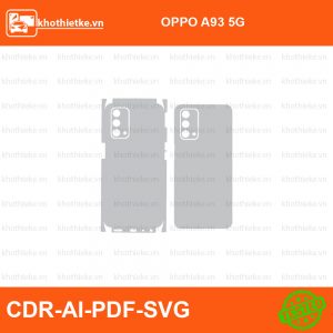 OPPO A93 5G File thiết kế Skin, Template Vector chuẩn cắt decal | KhoThiếtKế.vn