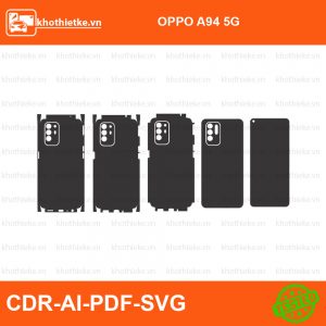 OPPO A94 5G File thiết kế Skin, Template Vector chuẩn cắt decal | KhoThiếtKế.vn