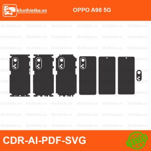 OPPO A98 5G File thiết kế Skin, Template Vector chuẩn cắt decal | KhoThiếtKế.vn