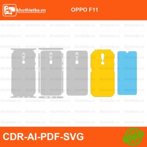 OPPO F11 File thiết kế Skin, Template Vector chuẩn cắt decal | KhoThiếtKế.vn