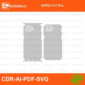 OPPO F17 Pro File thiết kế Skin, Template Vector chuẩn cắt decal | KhoThiếtKế.vn