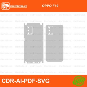 OPPO F19 File thiết kế Skin, Template Vector chuẩn cắt decal | KhoThiếtKế.vn