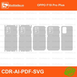 OPPO F19 Pro Plus File thiết kế Skin, Template Vector chuẩn cắt decal | KhoThiếtKế.vn