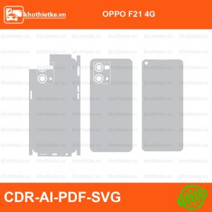 OPPO F21 4G File thiết kế Skin, Template Vector chuẩn cắt decal | KhoThiếtKế.vn