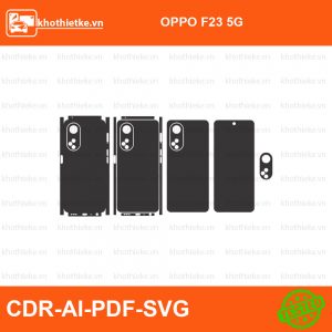 OPPO F23 5G File thiết kế Skin, Template Vector chuẩn cắt decal | KhoThiếtKế.vn