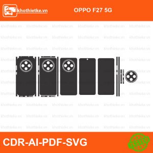 OPPO F27 5G File thiết kế Skin, Template Vector chuẩn cắt decal | KhoThiếtKế.vn