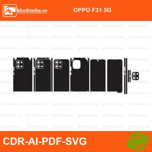OPPO F31 5G File thiết kế Skin, Template Vector chuẩn cắt decal | KhoThiếtKế.vn