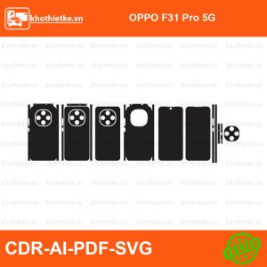 OPPO F31 Pro 5G File thiết kế Skin, Template Vector chuẩn cắt decal | KhoThiếtKế.vn