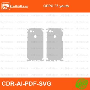 OPPO F5 youth File thiết kế Skin, Template Vector chuẩn cắt decal | KhoThiếtKế.vn