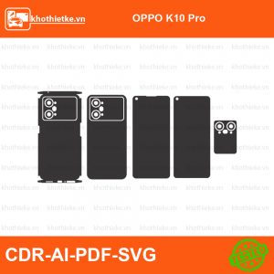 OPPO K10 Pro File thiết kế Skin, Template Vector chuẩn cắt decal | KhoThiếtKế.vn