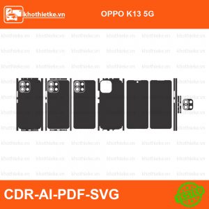 OPPO K13 5G File thiết kế Skin, Template Vector chuẩn cắt decal | KhoThiếtKế.vn