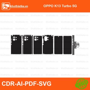 OPPO K13 Turbo 5G File thiết kế Skin, Template Vector chuẩn cắt decal | KhoThiếtKế.vn
